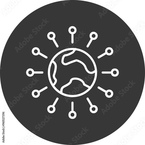 Globalization Vector Icon Design