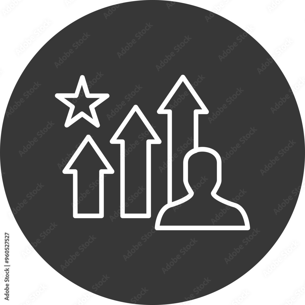Career Promotion Vector Icon Design Career Promotion Vector Icon Design