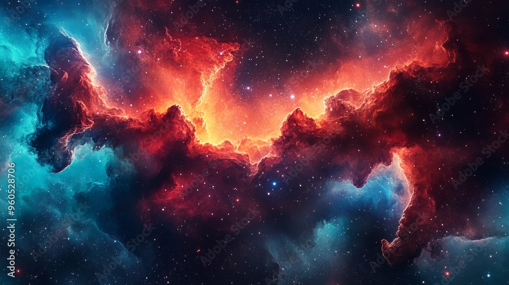 A breathtaking colorful nebula with bright stars scattered across the galaxy, capturing the vastness and beauty of the cosmos and our universe, inspiring awe and wonder. A breathtaking colorful nebula with bright stars scattered across the galaxy, capturing the vastness and beauty of the cosmos and our universe, inspiring awe and wonder.