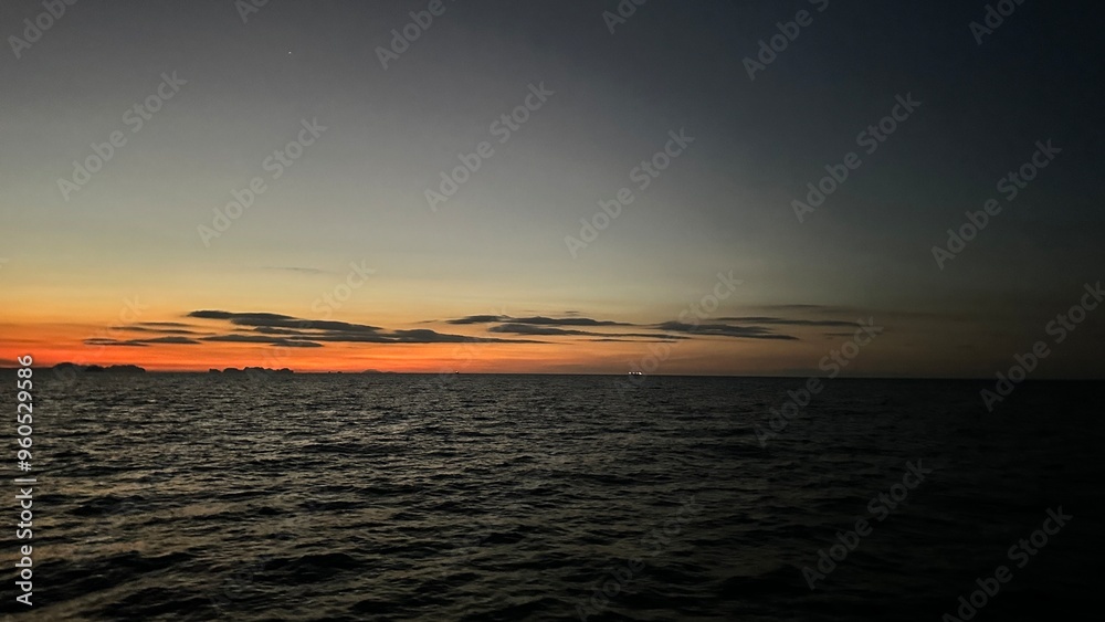 Naklejka premium Sunset Koh Samui