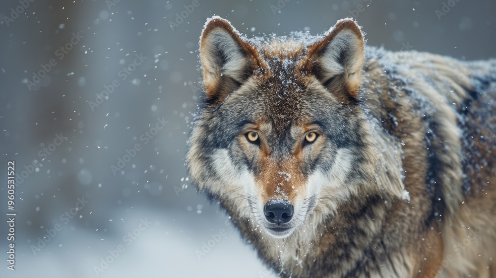 A fierce wolf moves silently through the snowy terrain, its gaze unwavering and determined. The icy landscape accentuates the wolf’s predatory instincts and the harsh beauty of its environment. A fierce wolf moves silently through the snowy terrain, its gaze unwavering and determined. The icy landscape accentuates the wolf’s predatory instincts and the harsh beauty of its environment.
