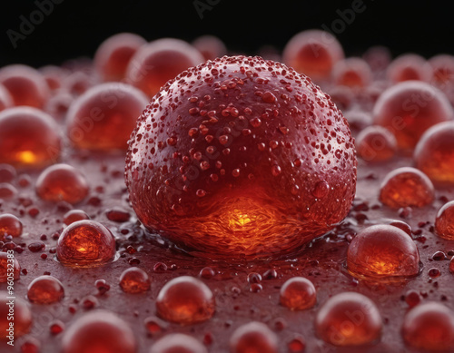 Una cellula di sangue al microscopio
