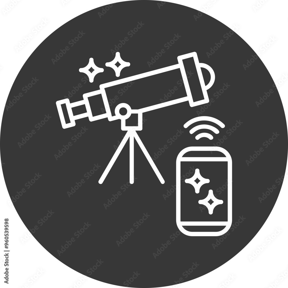 Telescope Vector Icon Design Telescope Vector Icon Design