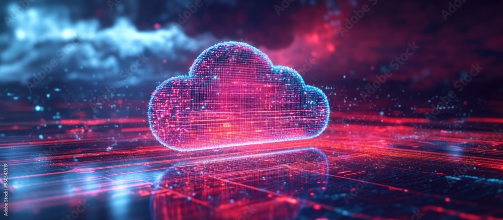 Abstract background showcasing cloud computing artificial intelligence high speed data analysis and internet technology with a 3D rendering of big data concepts Abstract background showcasing cloud computing artificial intelligence high speed data analysis and internet technology with a 3D rendering of big data concepts