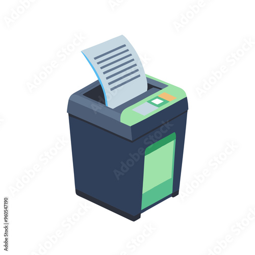 Efficient Paper Shredder for Secure Document Disposal in the Office