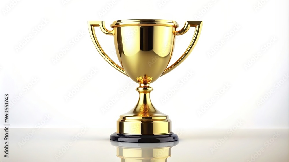 Shiny gold trophy isolated on white background reflected, white background, success, sport, trophy,football, championship, achievement, winner, gold, symbol, reflection, victory, isolated Shiny gold trophy isolated on white background reflected, white background, success, sport, trophy,football, championship, achievement, winner, gold, symbol, reflection, victory, isolated