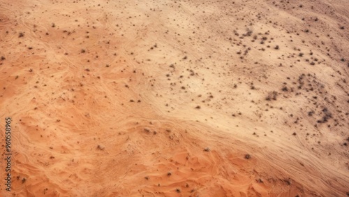 top view of desert with texture as background.