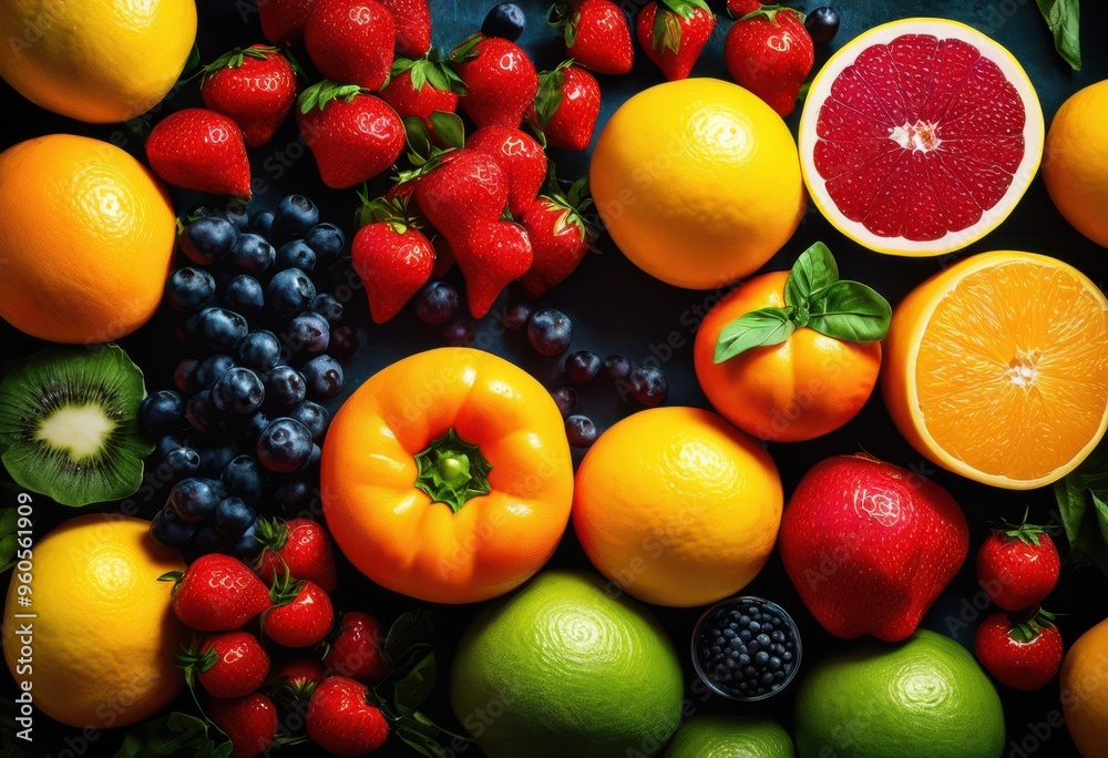 vibrant food patterns displayed natural backdrop featuring fresh ingredients colorful arrangements, design, style, art, decoration, aesthetic, culinary vibrant food patterns displayed natural backdrop featuring fresh ingredients colorful arrangements, design, style, art, decoration, aesthetic, culinary