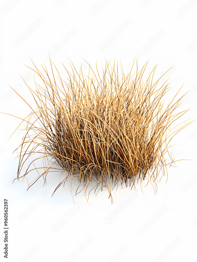Dry Brown Grass Bush Isolated on White Background – Rustic Autumn Nature, Wild Landscaping, and Organic Dried Plants Dry Brown Grass Bush Isolated on White Background – Rustic Autumn Nature, Wild Landscaping, and Organic Dried Plants
