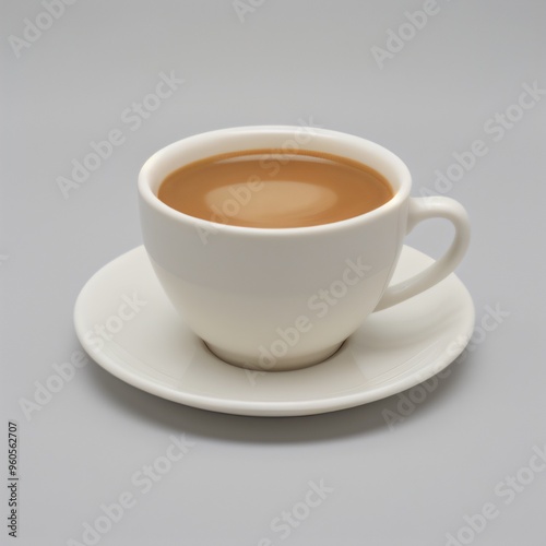 Wallpaper Mural Latte Art in a White Coffee Cup Torontodigital.ca