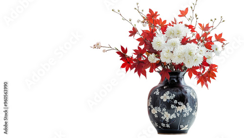 Japanese art of arranging vases by experts,PNG