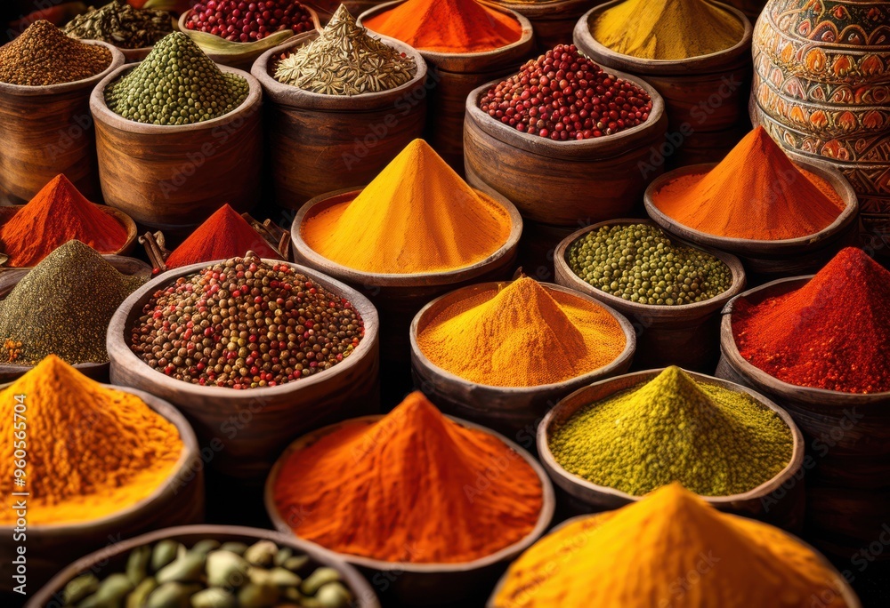 vibrant display colorful spices artfully arranged creative patterns designs culinary exploration, arrangement, bowl, collection, container, flavor, freshness vibrant display colorful spices artfully arranged creative patterns designs culinary exploration, arrangement, bowl, collection, container, flavor, freshness