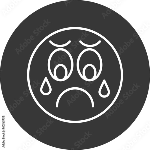 Sad Vector Icon Design