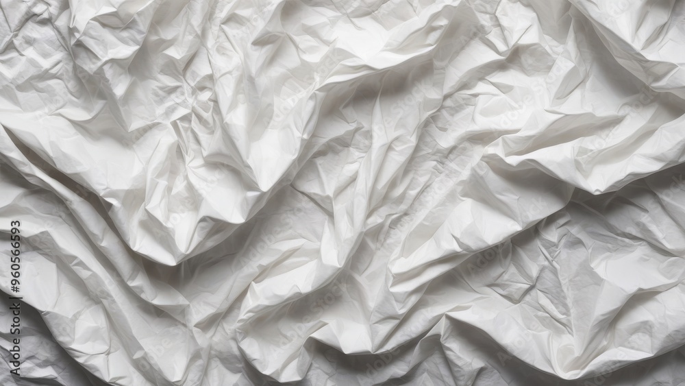Obraz premium crumpled white plastic texture as background.