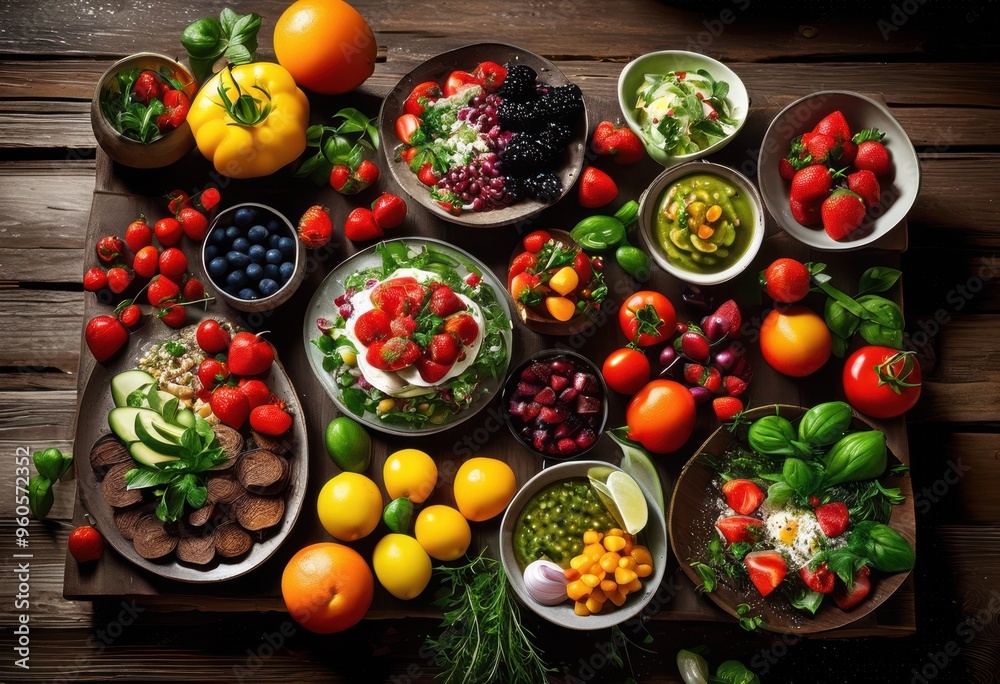colorful display quick bites nourishing home cooked meals featuring fresh ingredients vibrant flavors, food, cooking, presentation, healthy, nutrition colorful display quick bites nourishing home cooked meals featuring fresh ingredients vibrant flavors, food, cooking, presentation, healthy, nutrition