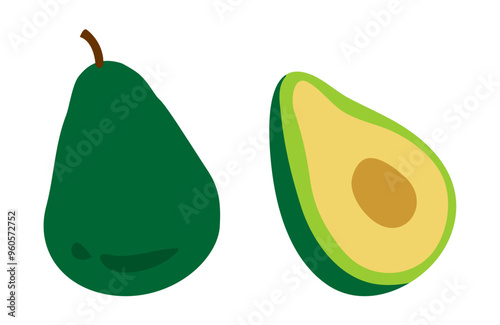 sliced avocado fruit