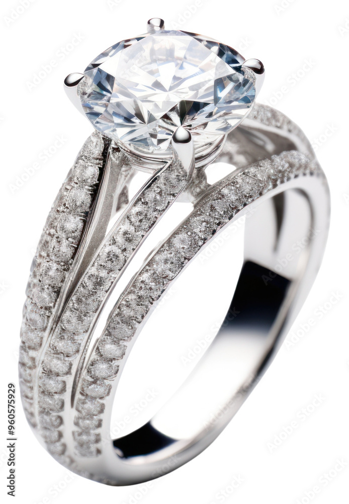 PNG Elegant diamond engagement ring PNG Elegant diamond engagement ring