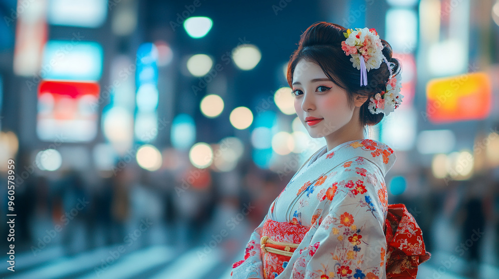 beautiful and cute japanese asian girl wearing kimono dress tokyo beautiful and cute japanese asian girl wearing kimono dress tokyo