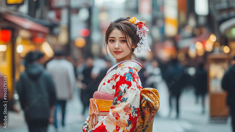beautiful and cute japanese asian girl wearing kimono dress tokyo beautiful and cute japanese asian girl wearing kimono dress tokyo