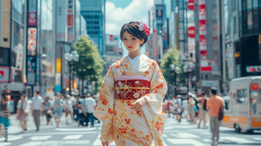 beautiful and cute japanese asian girl wearing kimono dress tokyo beautiful and cute japanese asian girl wearing kimono dress tokyo