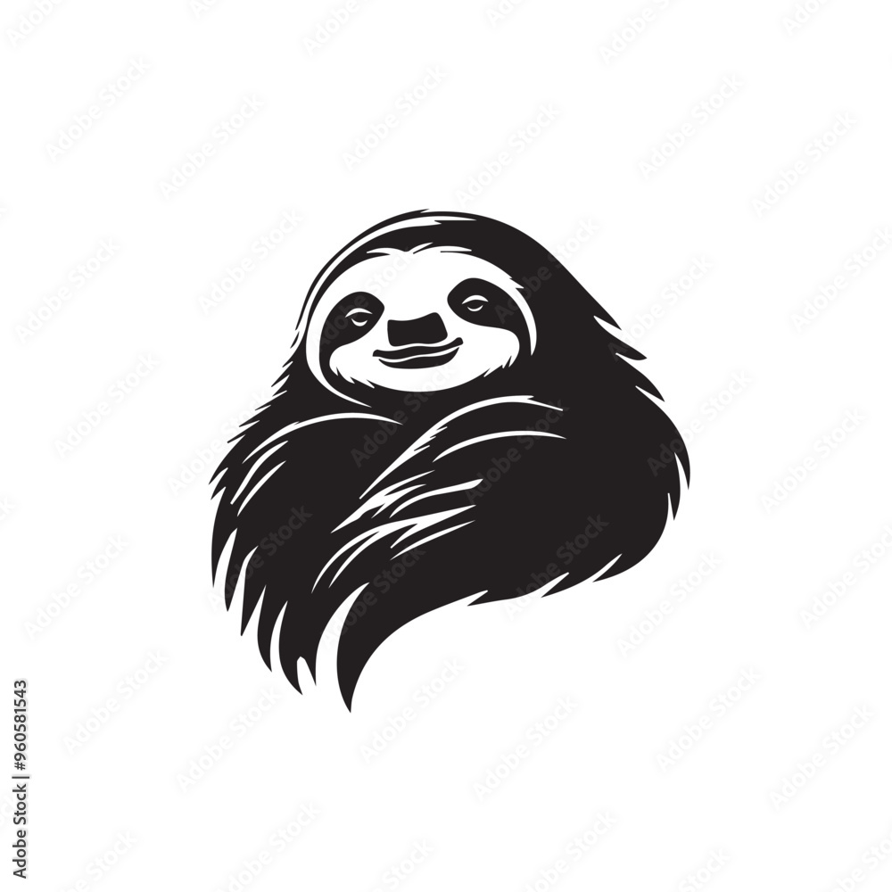 Lazy sloth in cartoon, doodle style . Image for t-shirt, web, mobile apps and ui. Isolated 2d vector illustration in logo, icon, sketch style, Eps 10, black and white. AI Generative Lazy sloth in cartoon, doodle style . Image for t-shirt, web, mobile apps and ui. Isolated 2d vector illustration in logo, icon, sketch style, Eps 10, black and white. AI Generative