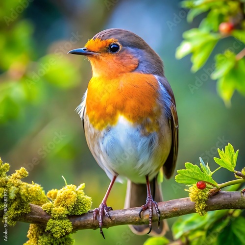 a bird sat on the tree