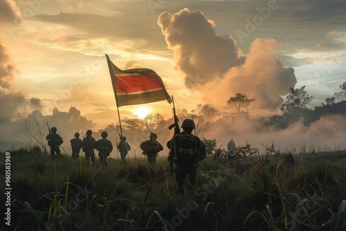 Indonesian Army Reserve Training Exercise photo