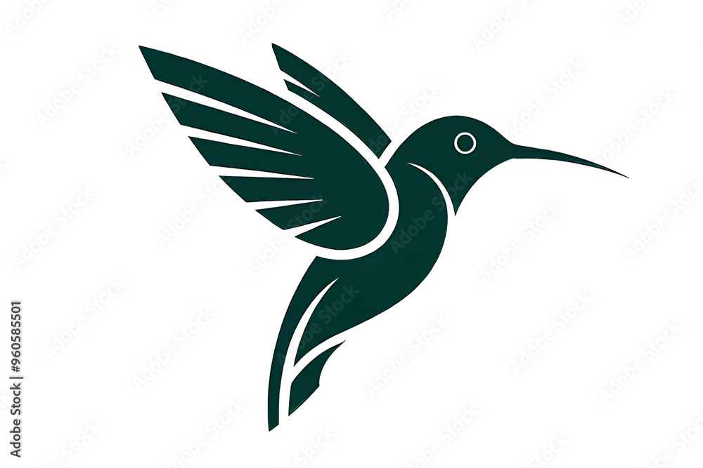 Fototapeta premium hummingbird logo