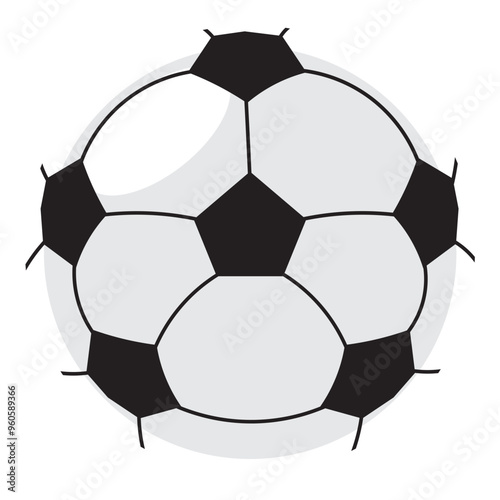 soccer ball on white