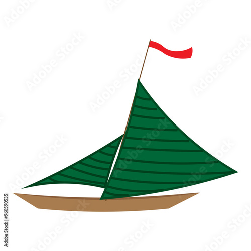 banana leaf boat