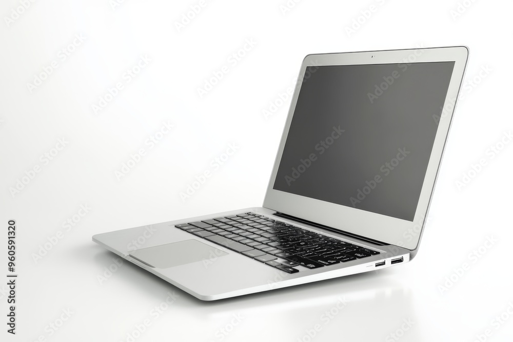 a highly detailed shot of a modern laptop on a sleek metal surface, with a few tabs open on the screen a highly detailed shot of a modern laptop on a sleek metal surface, with a few tabs open on the screen