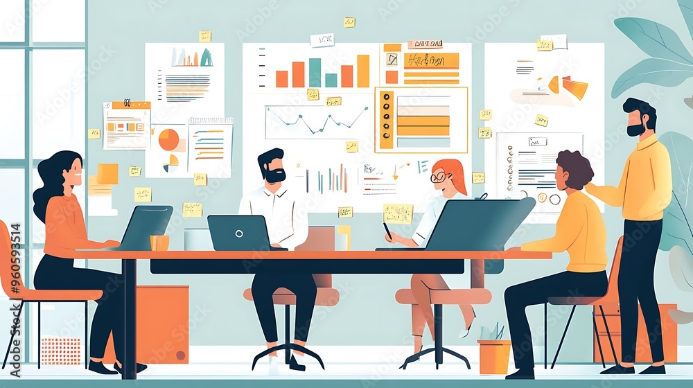 Business Team Meeting Brainstorming Analytics Data Strategy Charts Graphs Teamwork Collaboration Office Modern Workspace Creative Ideas Business Team Meeting Brainstorming Analytics Data Strategy Charts Graphs Teamwork Collaboration Office Modern Workspace Creative Ideas
