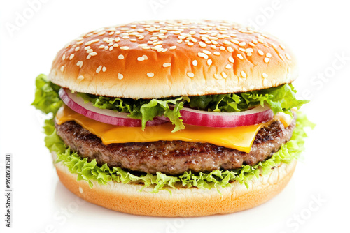 Delicious Cheeseburger Isol...