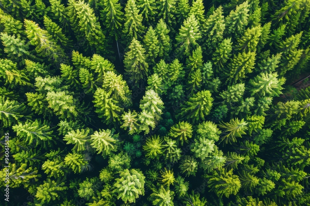 Aerial perspective of lush forest promoting carbon capture for sustainable climate solutions Aerial perspective of lush forest promoting carbon capture for sustainable climate solutions