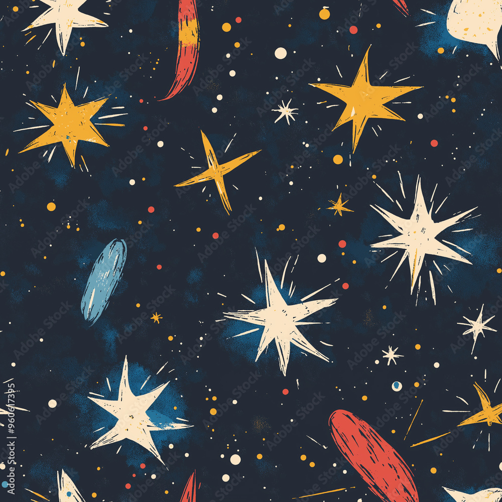 seamless pattern with stars seamless pattern with stars