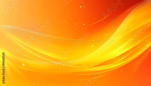 Abstract yellow and orange smoke shape soft background.