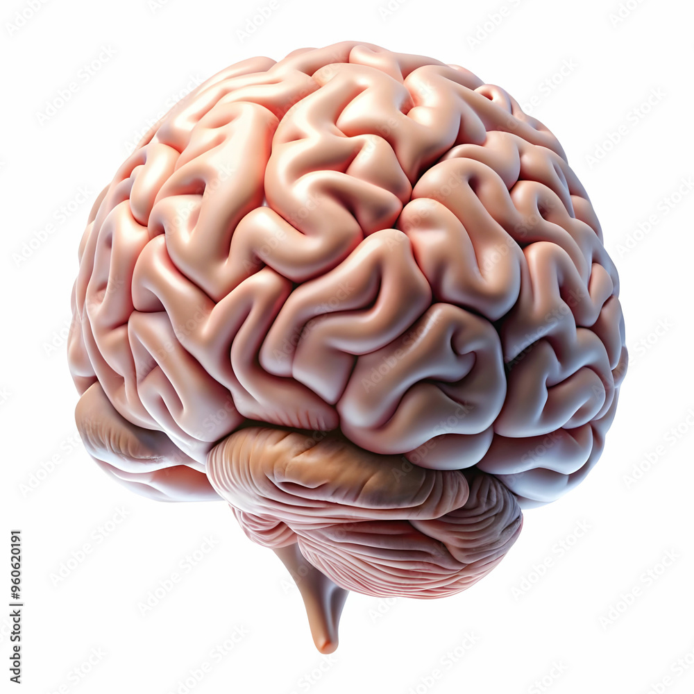brains side on a white background brains side on a white background
