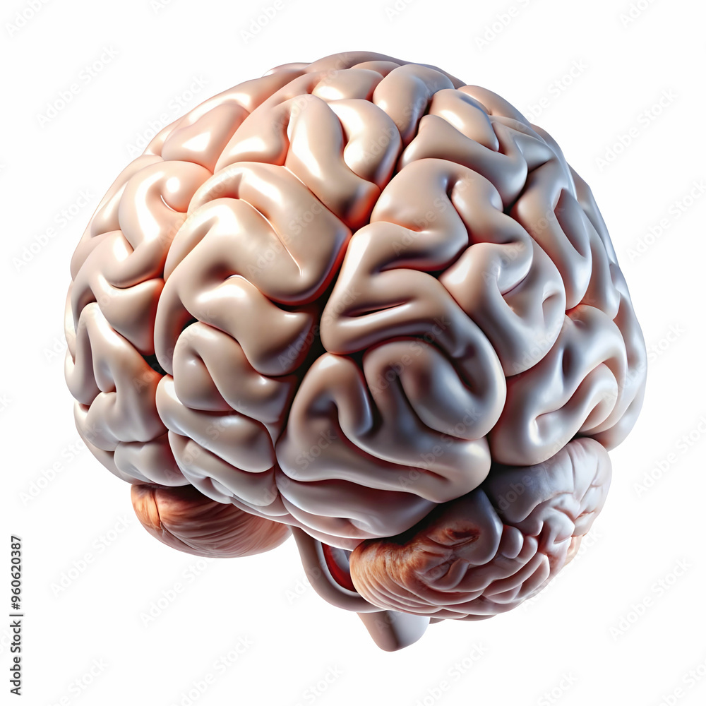 brains side on a white background brains side on a white background
