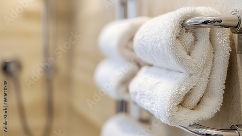 Microbes on bathroom towel racks,germs, bathroom,depicting unseen cleanliness issues