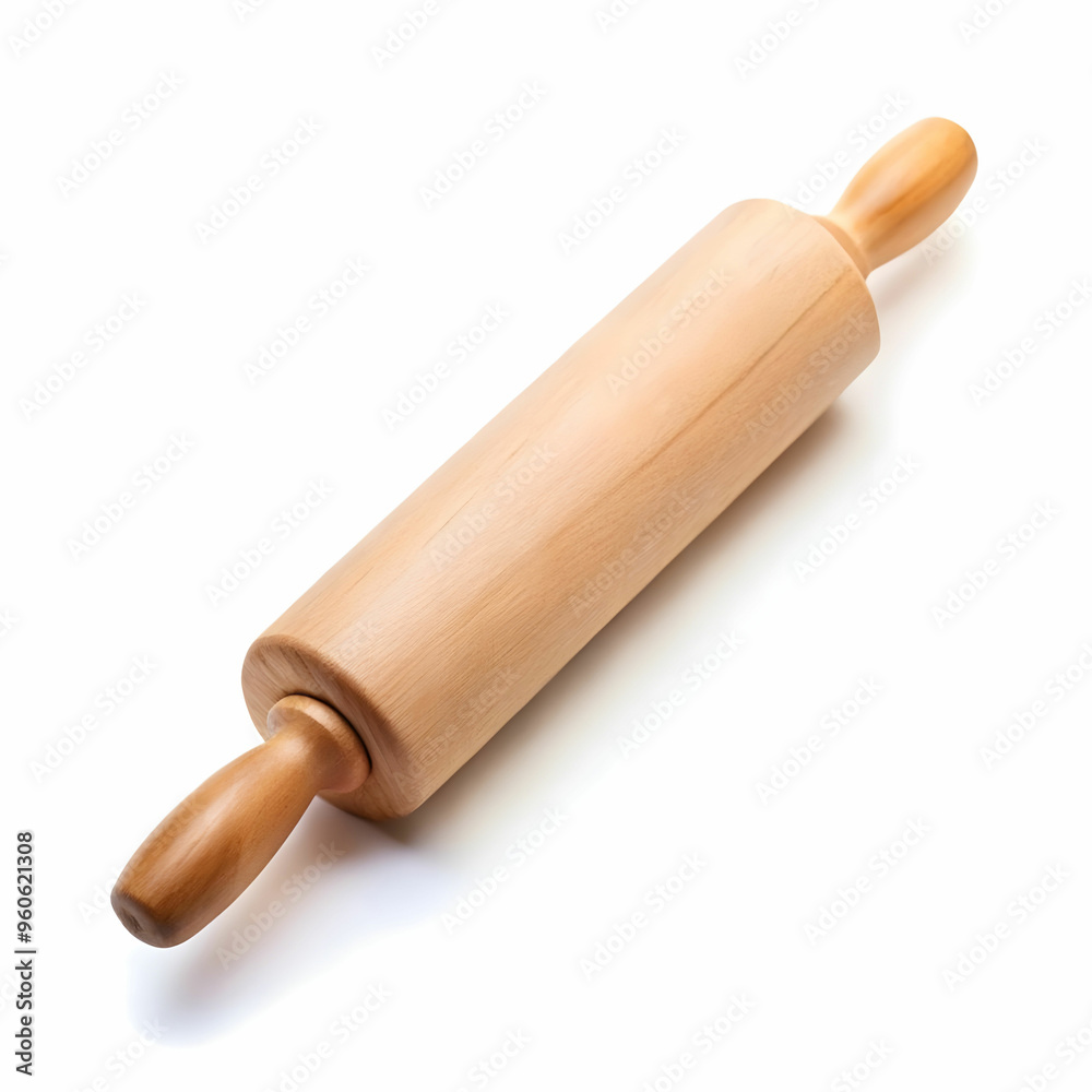 a rolling pin isolated on a white background a rolling pin isolated on a white background