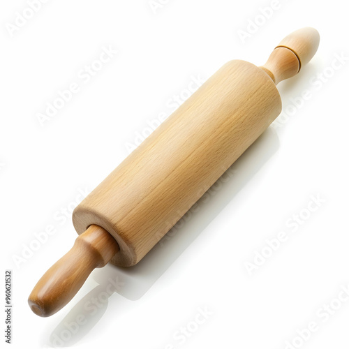 a rolling pin isolated on a white background