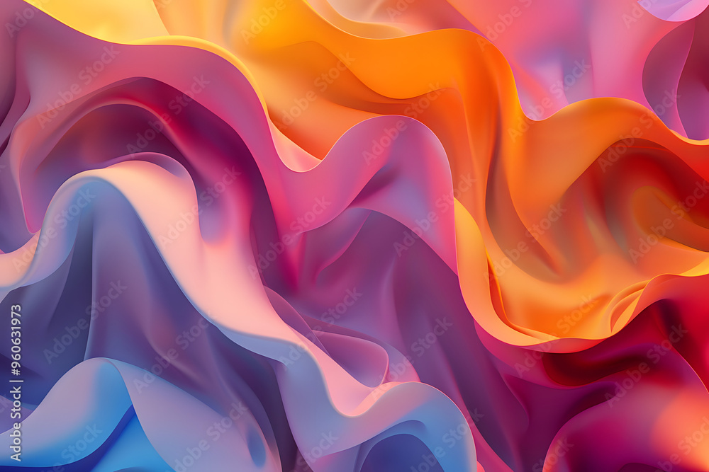 Obraz premium Fondo colorido con profundidad abstracto. 