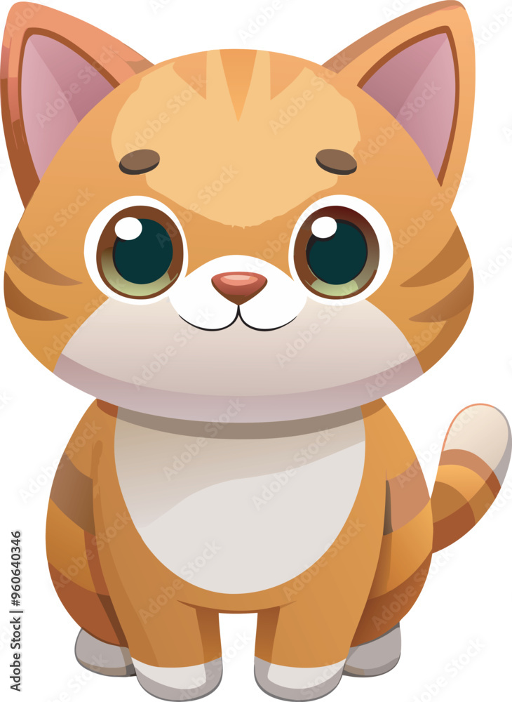 3d cute clay icon toy american bobtail cat isolated on white background.eps 3d cute clay icon toy american bobtail cat isolated on white background.eps