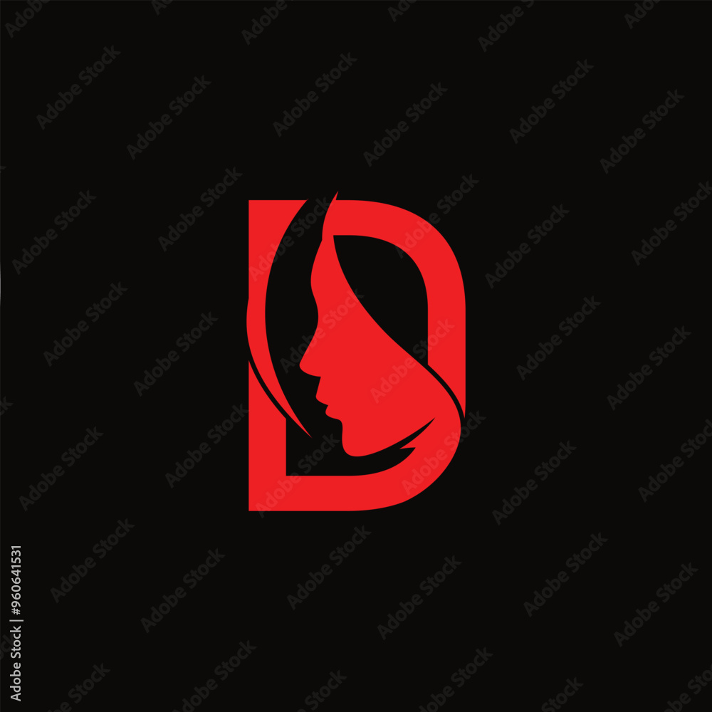 creative a 'D' beauty logo design