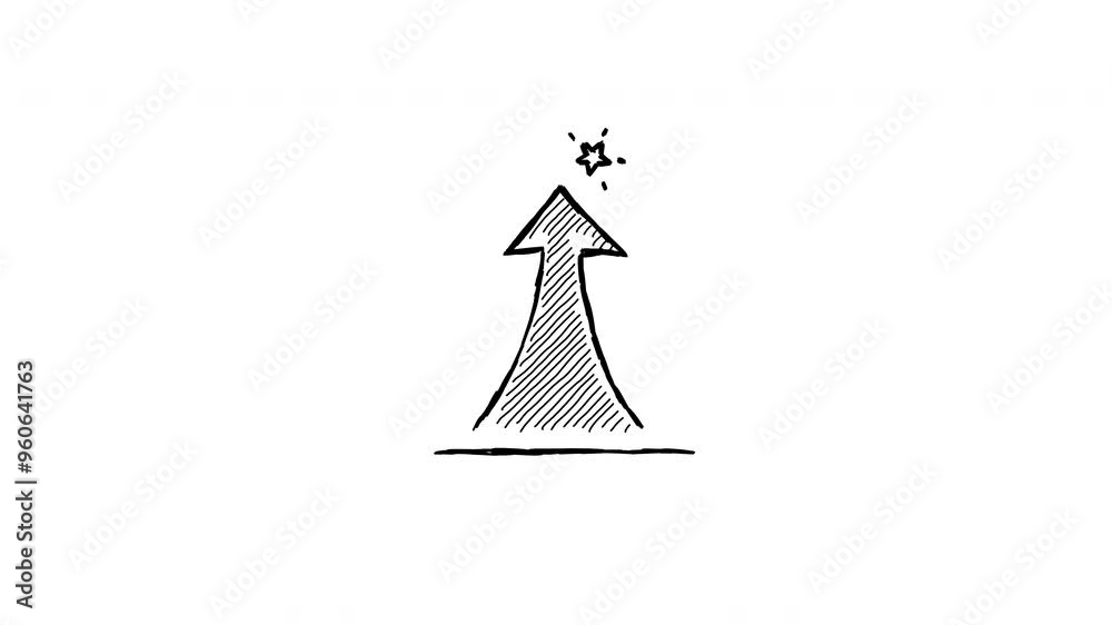 A Stylized Arrow Icon Featuring a Captivating Sparkle Effect A Stylized Arrow Icon Featuring a Captivating Sparkle Effect