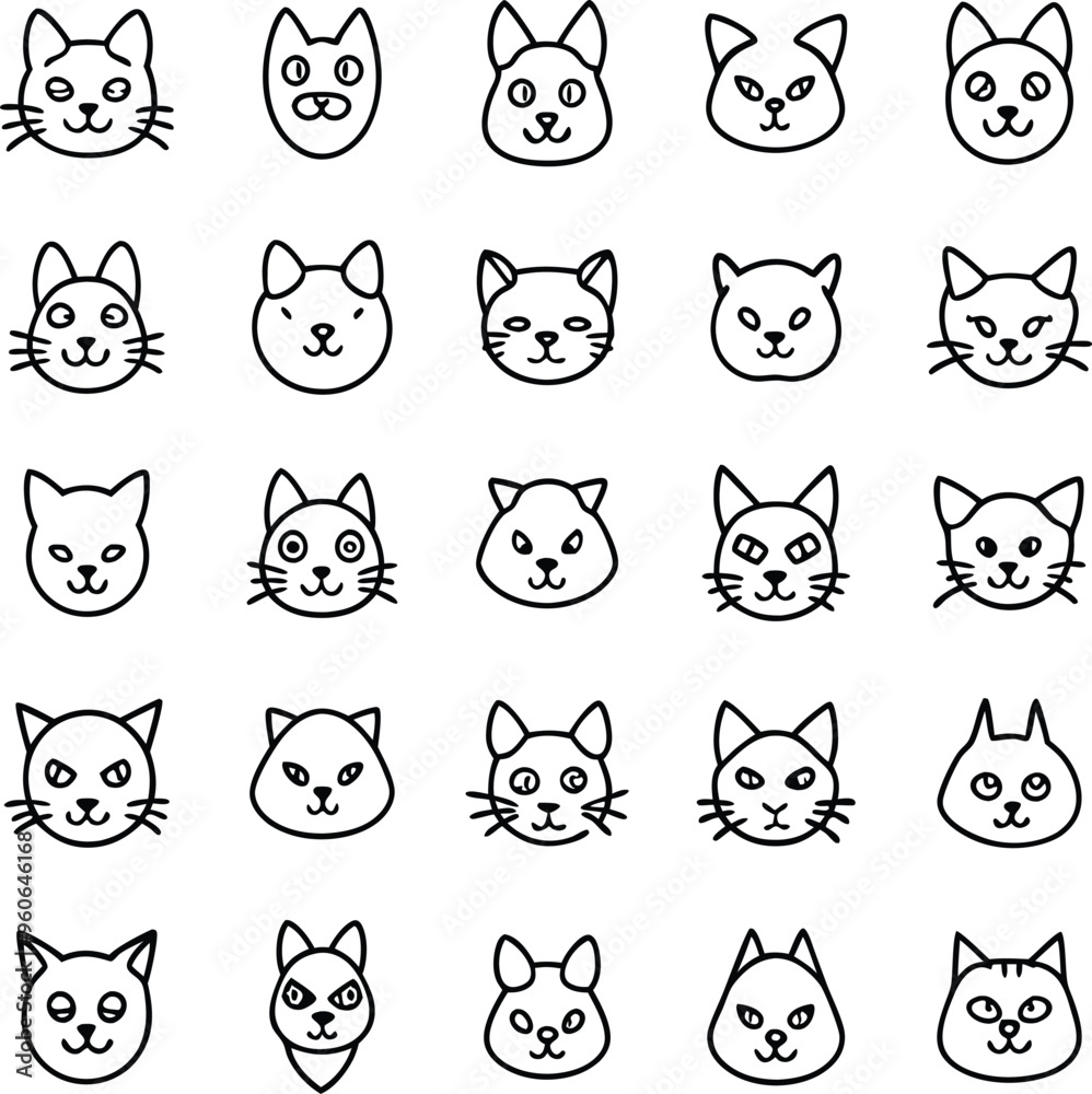 pattern with cats pattern with cats