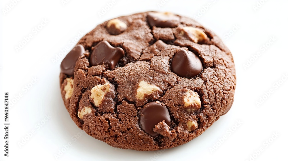 Chocolate Cookie Isolated On White Background Chocolate Cookie Isolated On White Background