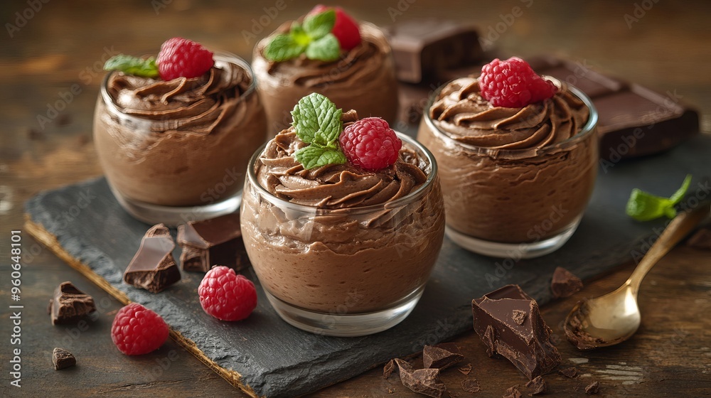 Chocolate mousse / Desserts concept (Click for more) Chocolate mousse / Desserts concept (Click for more)