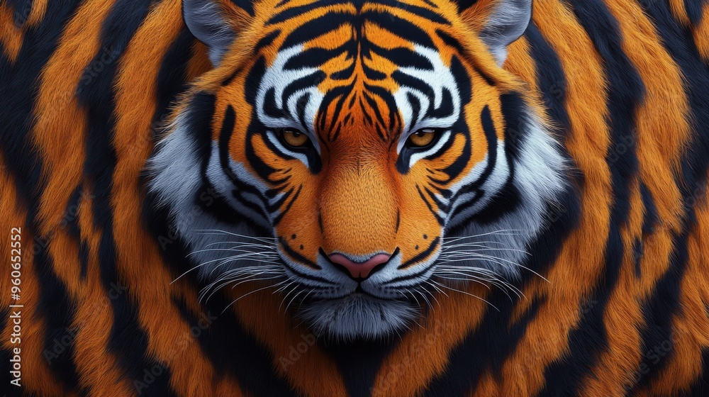Seamless tiger stripes pattern on white background Seamless tiger stripes pattern on white background