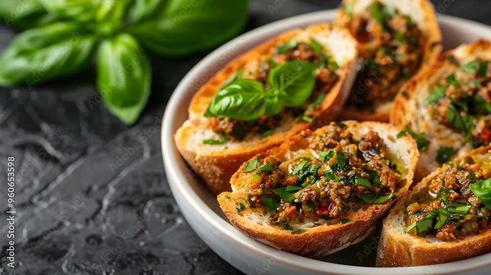 Gourmet Tapenade Crostini City Street Scene The Gourmet Tapenade Crostini City Street Scene The